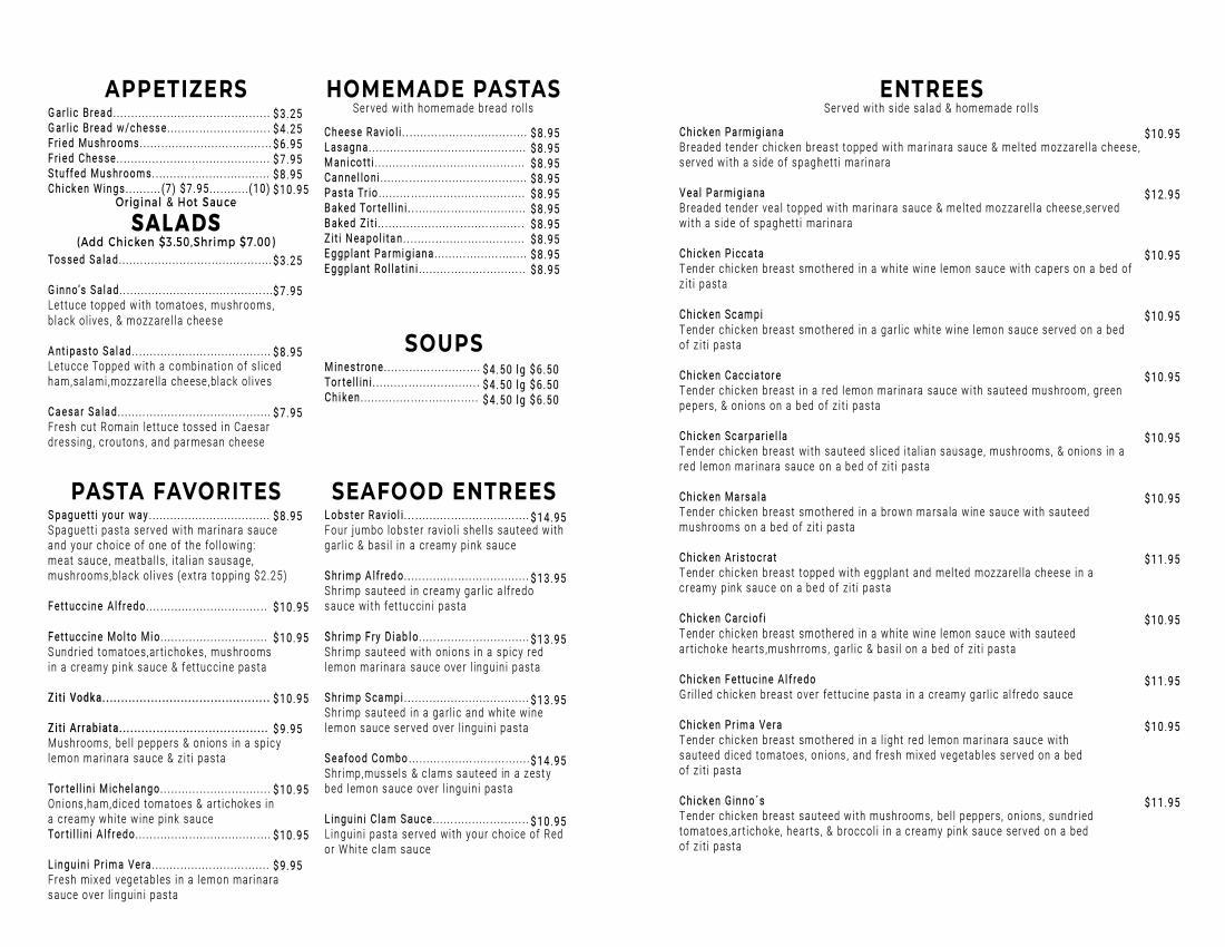 Ginno's Italian Restaurant